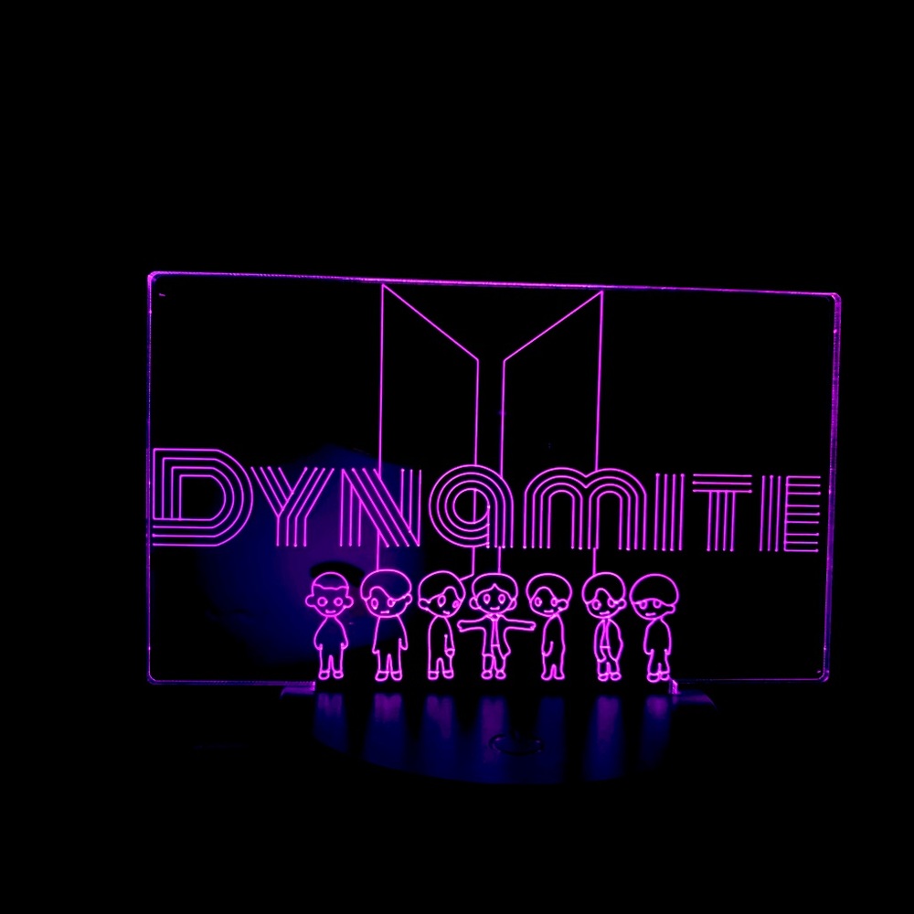 Cute BTS DYNAMITE kpop LED light
